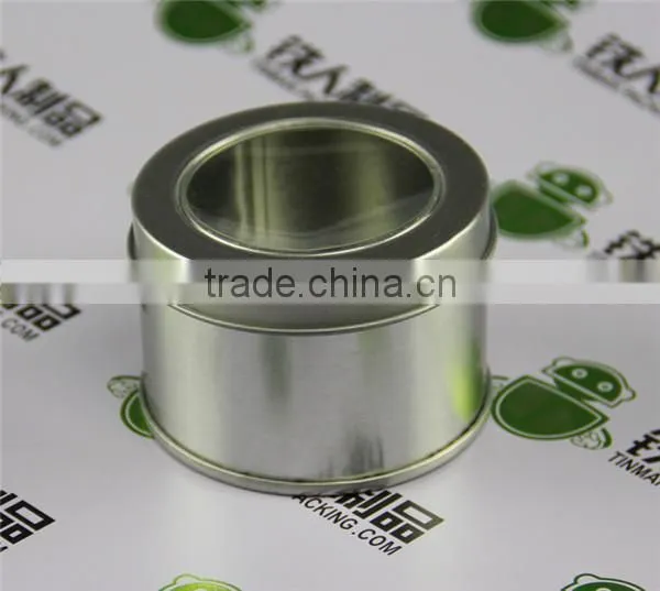 Round Candle Tin with PVC window