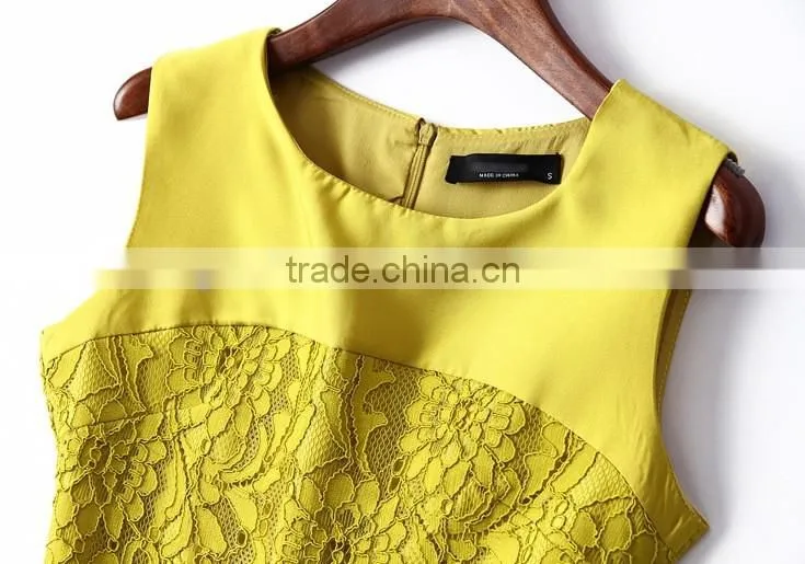 Sexy Slim Dress Sleevess Lace Dress womans evening dress