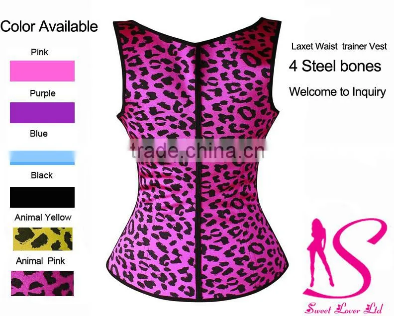 China 2016 Steel Boned Corset Latex/Spandex Waist Cincher waist trainer For Women and Man