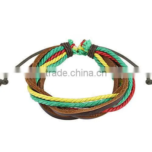 Classic Men genuine leather wristband bracelet