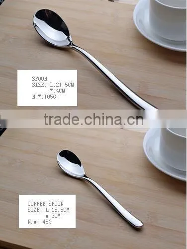 4pcs simply stainless steel dinner set