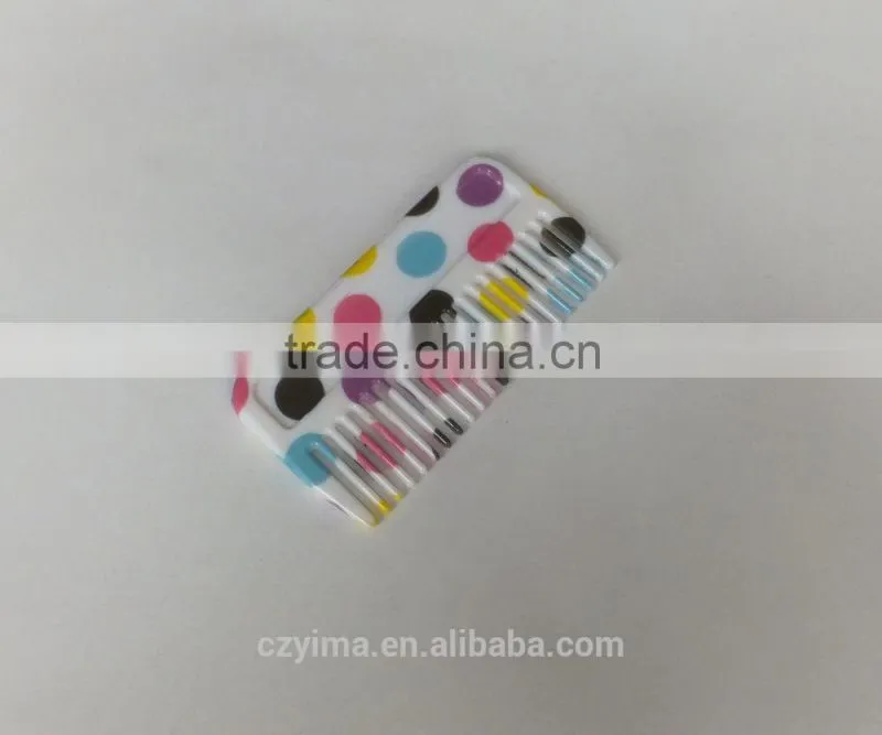 New developed colored circle pattened horse mane tail comb/horse cleaning