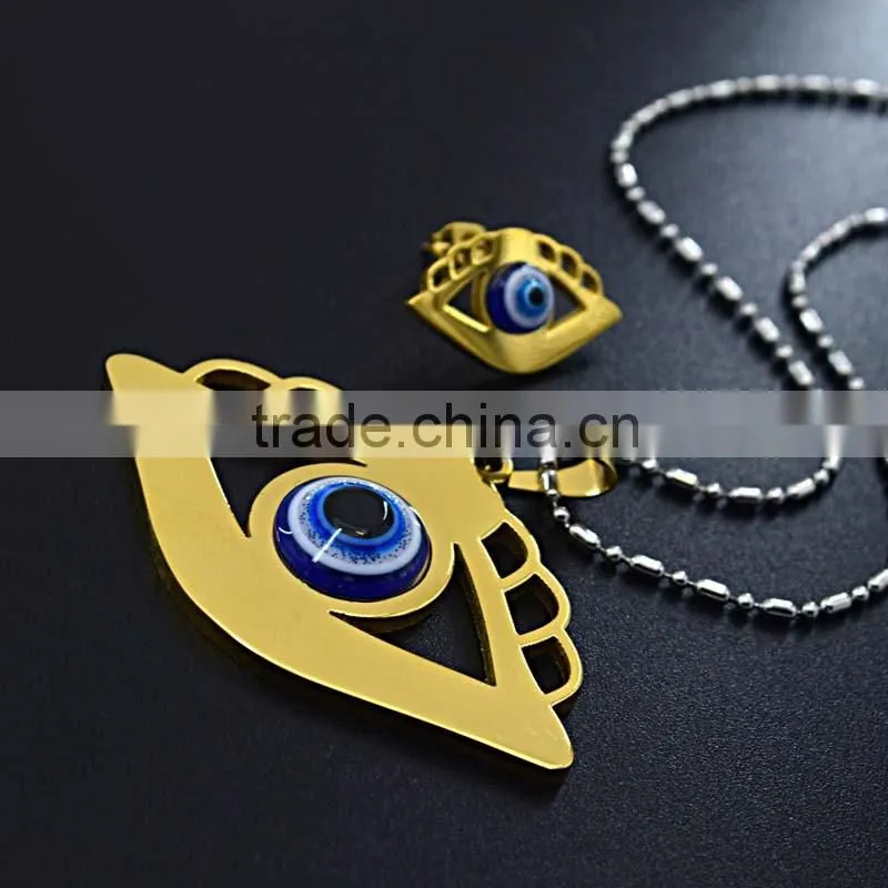 Fashion Jewelry China Evil Eye Jewelry Gold Plated African Jewelry Set