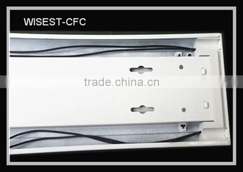 SAA CE ROHS T8 double tube fluorescent light fixture plastic cover t8 2x36w