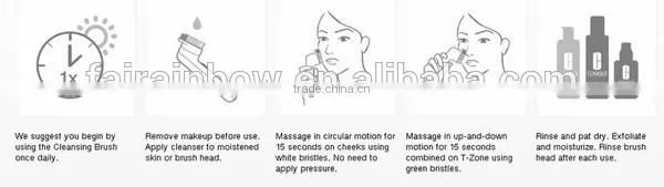 Popular personal rechargeable electric face cleansing brush