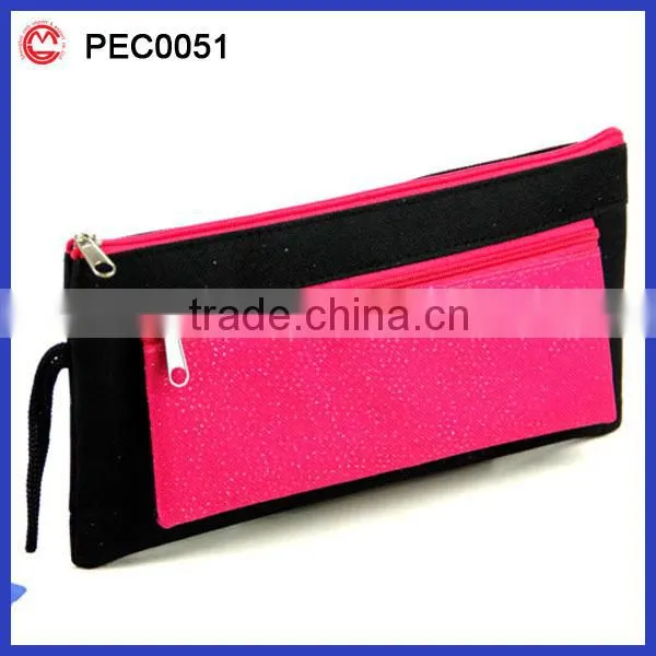 Black and Pink Student sublimation pencil case
