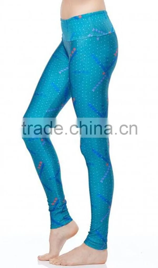 sublimation custom high quality patterned custom made leggings spandex&New arrival digital print leggings