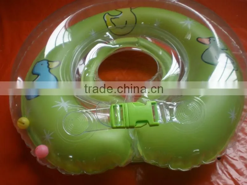Inflatable pvc kids neck swimming ring