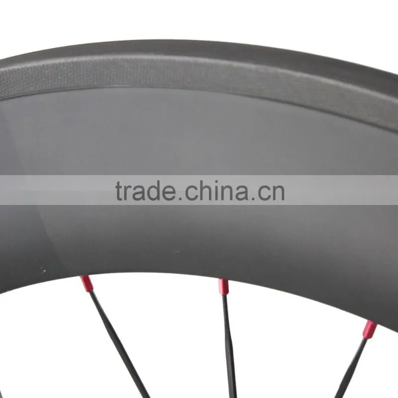 Carbon track bike wheelset 88mm tubular novatec track wheels for track bicycle frame