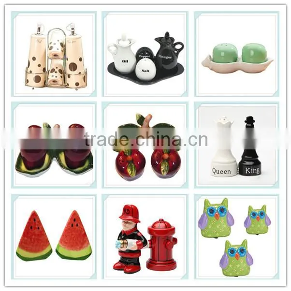 Decorative easter ceramic salt and pepper pot