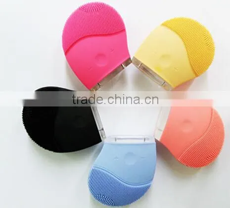 Colorful face lift solicone facial brush, face massage beauty equipment