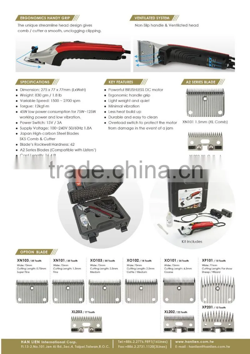 Professional Electric Cattle Horse Clipper and Power Bank