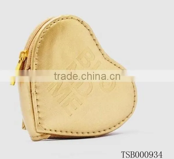 Women's coin purse PU leather small zipper bag mini wallet pocket coin case