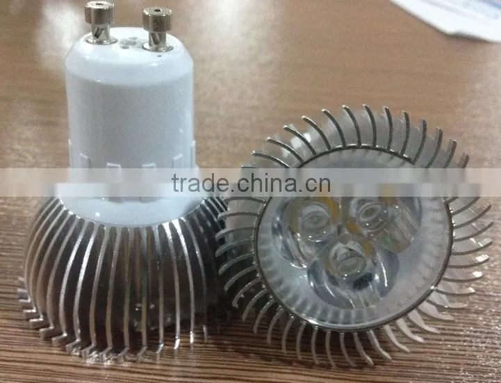 GU10 230V 3X1W LED spotlight 3W LED lamp normal size
