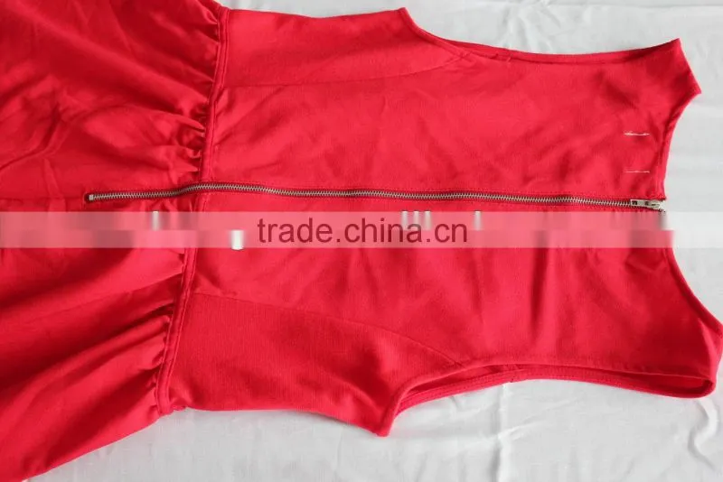 2014 sleeveless design for ladies latest fashion skirts
