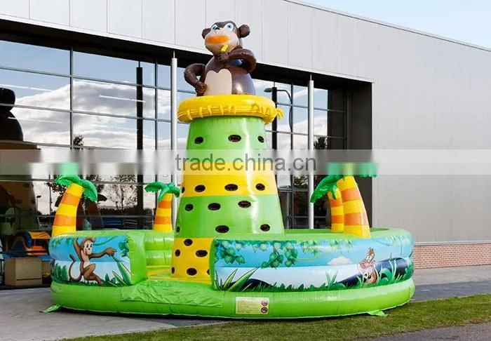 New design inflatable climbing tower jungle inflatable rock climbing wall portable climbing walls for sale