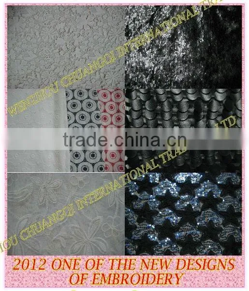 2013 new style african french lace embroidery fabric