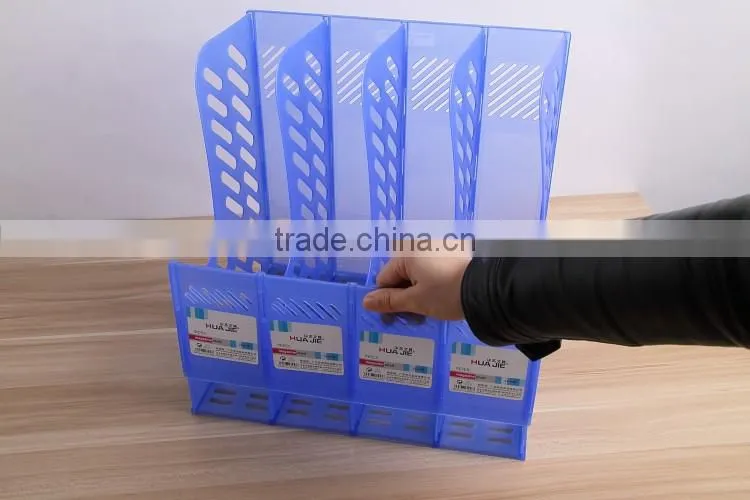 Plastic Custom Size Magazine Rack Use dismountable folding Folded magazine holder