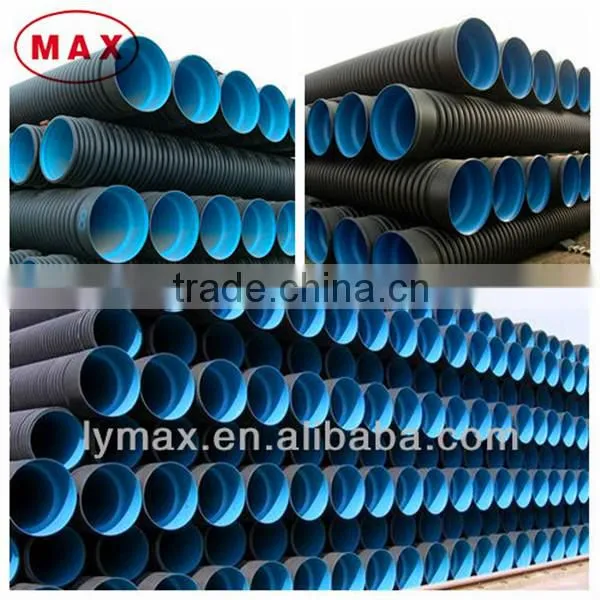 GB/T19472.1-2004 Standard SN4 SN8 HDPE Double Wall Corrugated Pipe Price for Drainage