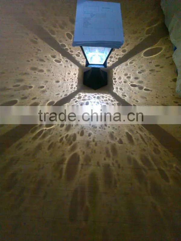 300 Lumen Post Mount Outdoor Black Solar LED Post Lamp