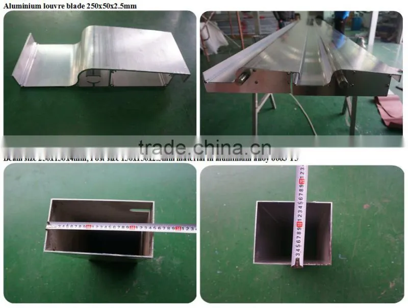 aluminum rainproof louver roof in awnings