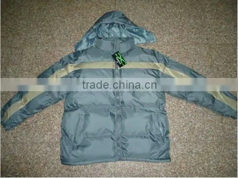 2013 News mens padding winter jackets with pvc coating