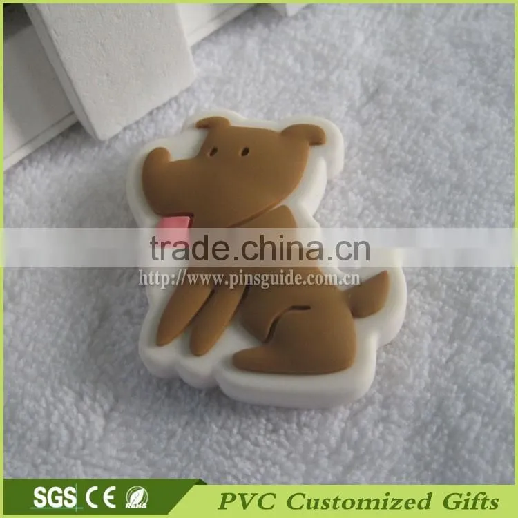 custom 3d soft pvc fridge magnet with animals souvenir for promotion gifts