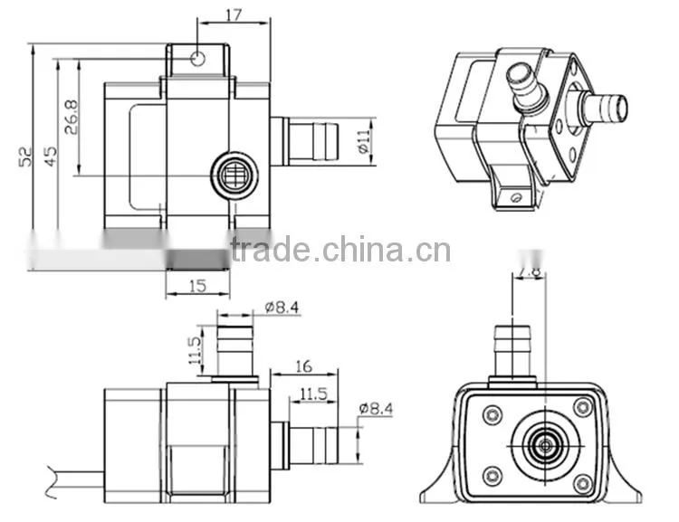 high quality china water pump price for solar aquarium indoor mini water fountain