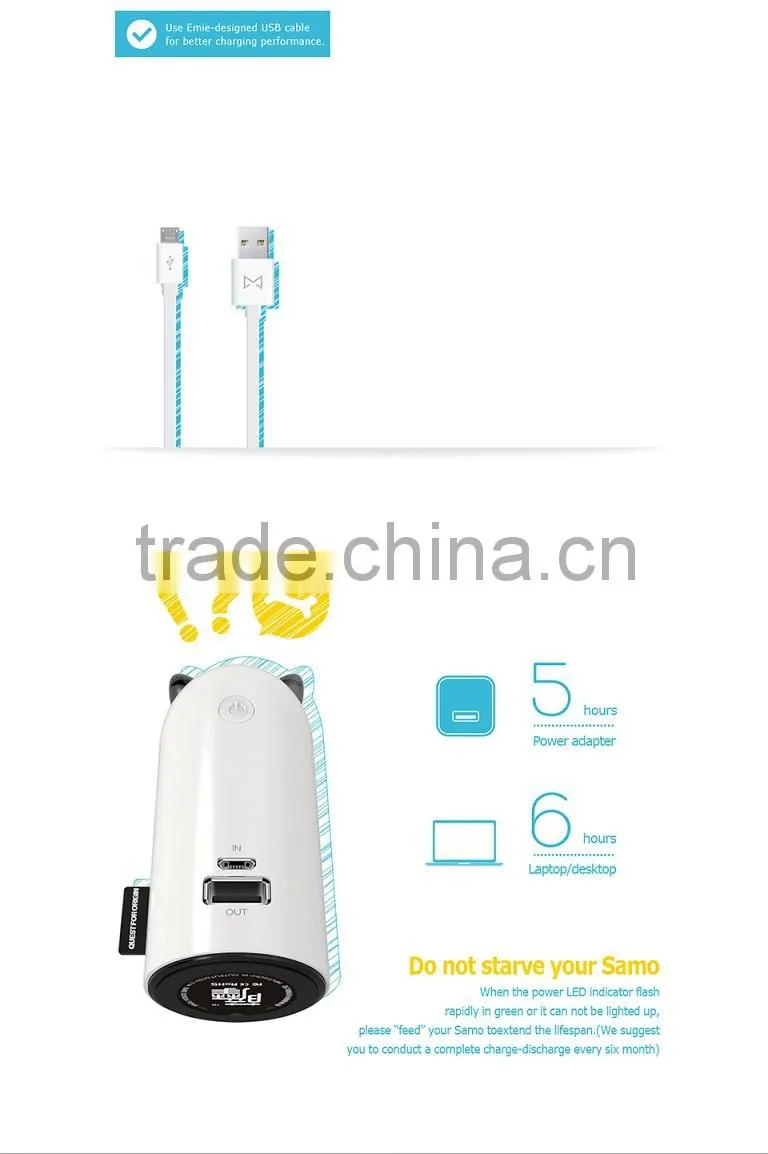 2015 Emie 5200mah mfi power bank for iphone 6 plus