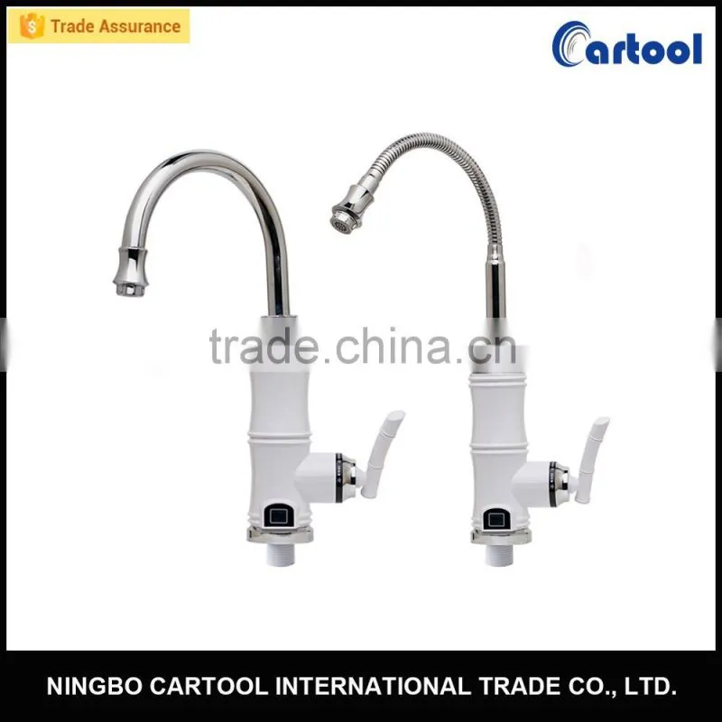 Digital display deck mounted instant water faucet low power electric water heater