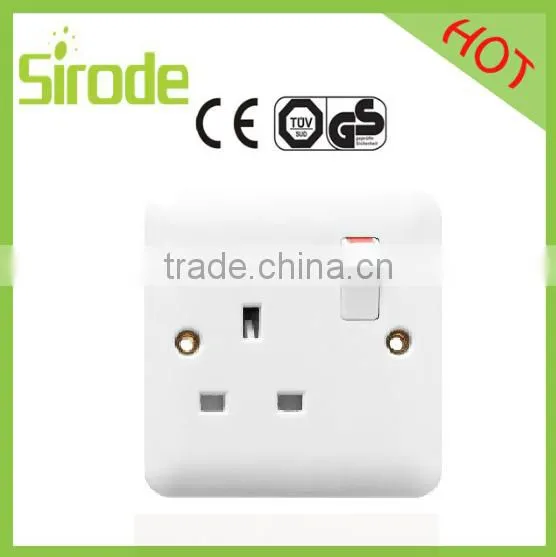BS Standard bakelite 20A DP switch socket for water heater