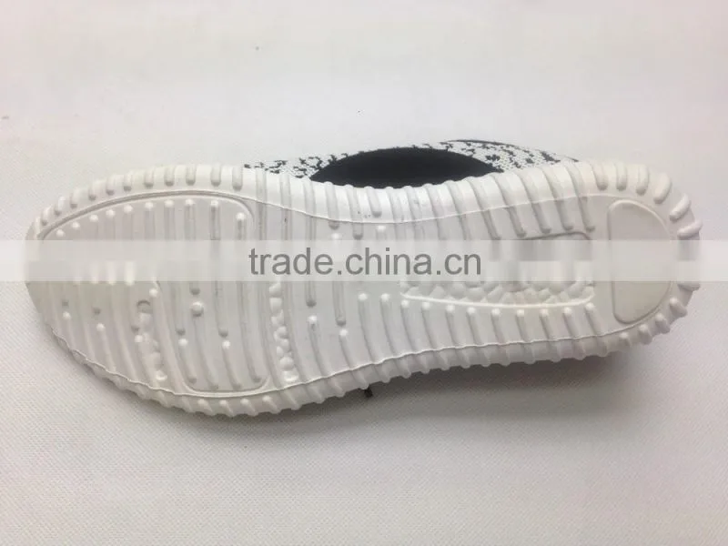 2016 factory flyknit running shoes hot selling lace up injection hiking shoes