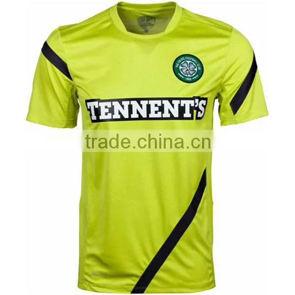 2015 100% polyester cool dry custom design sublimated green football jersey