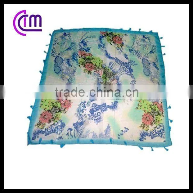 square polyester scarf