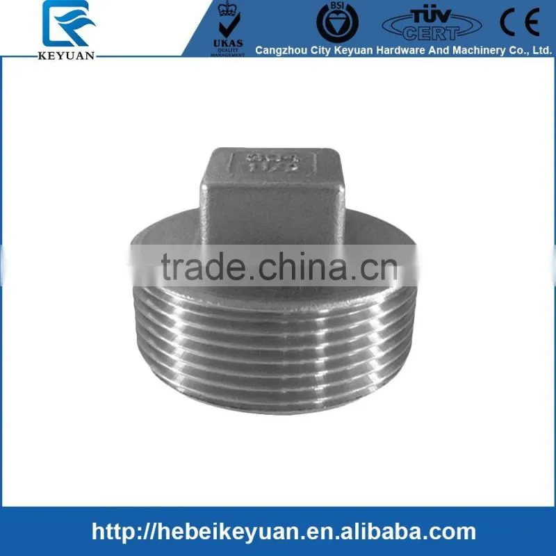 ANSI 316 Screwed Plug Fitting BSP Male Taper Thread Cast Technic