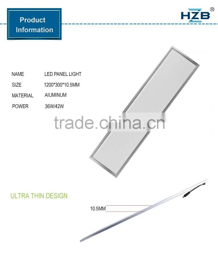 36W/48W Square 300*1200 Led Panel Light SMD 36W Indoor Led Panel Light CE ROHS Lamp
