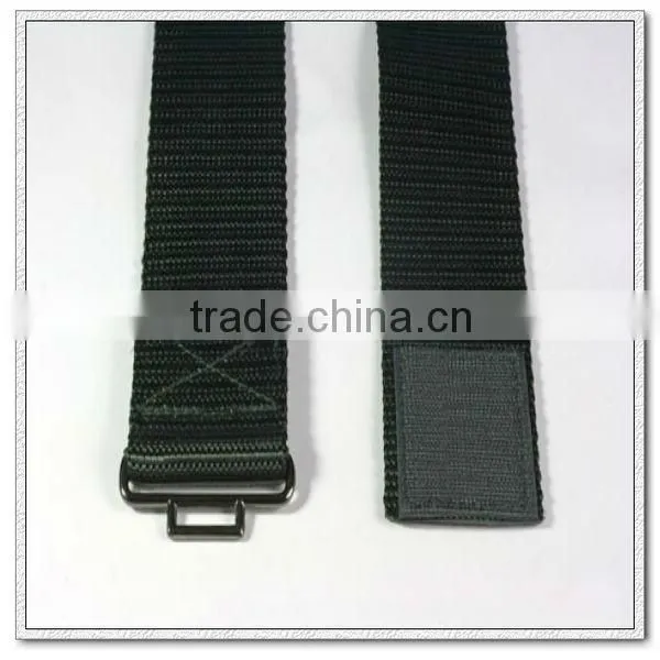 57mm wide black nylon army belt, army utility belt