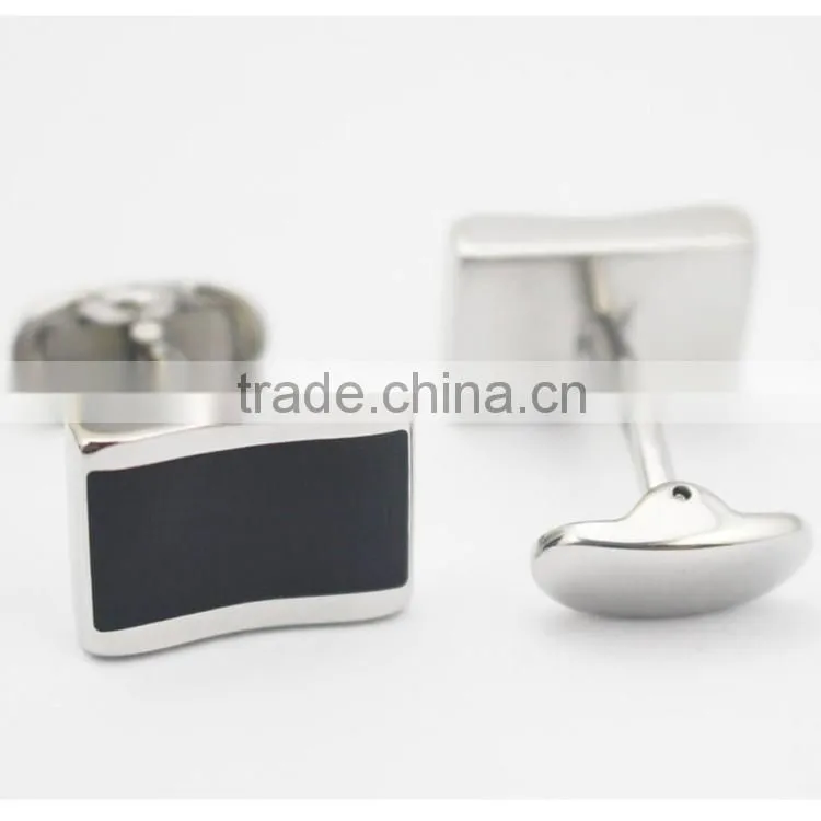 Unisex Hollow Striped Round Brass Shirt Cufflinks