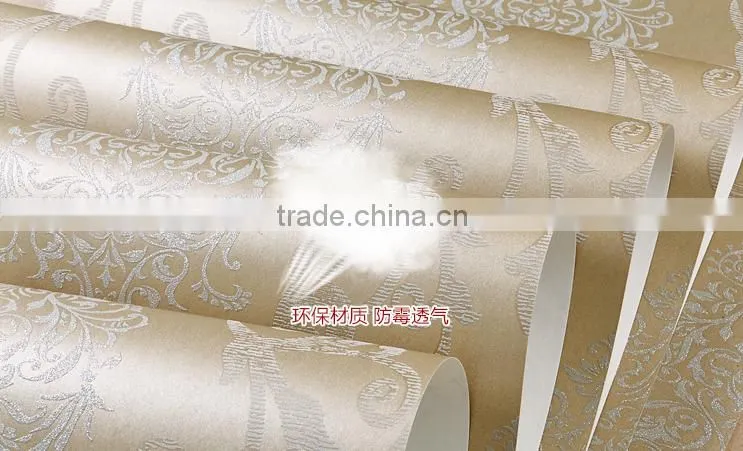european home bedroom decorating 3d textured wallpaper
