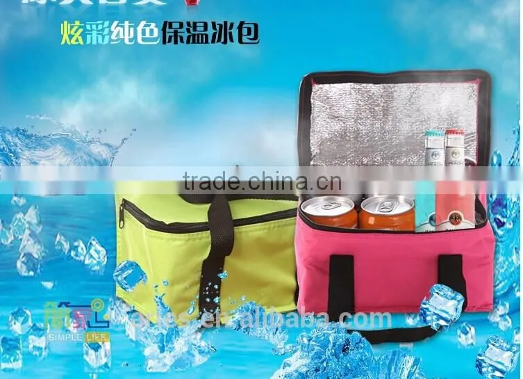 Candy Colors Portable Bag Cooler Bag Fresh Bag Lunch Bag Tote Small Bag HOT