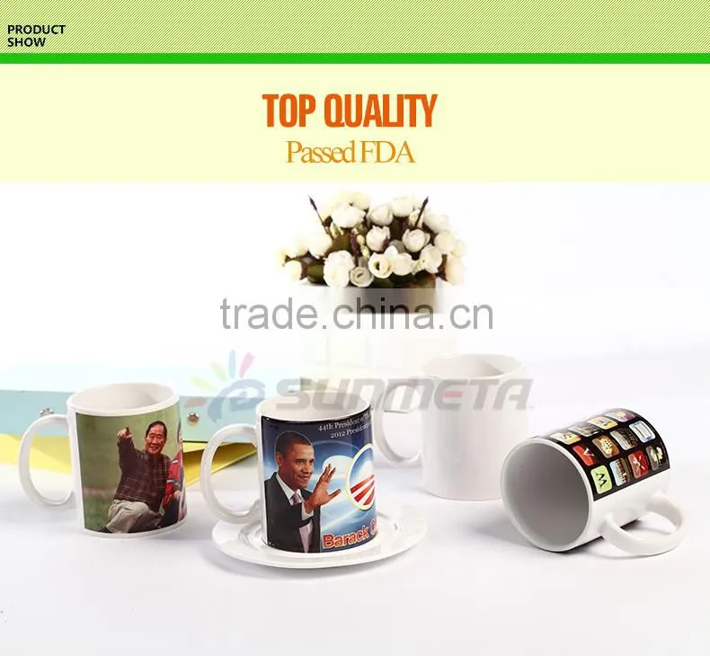 Factory Directly 11oz Blank Sublimation Mugs for heat machine From Sunmeta