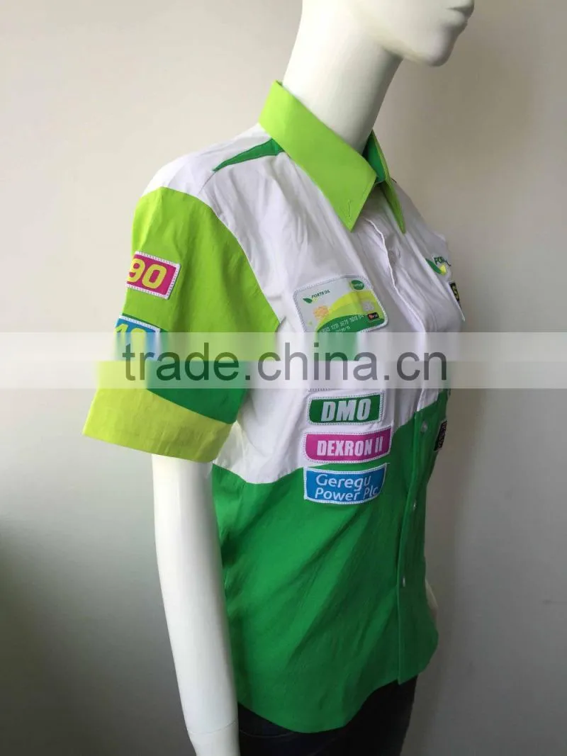 Custom sublimated race shirt team player polo shirts digital printing wholesale plus size
