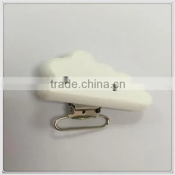 Food Grade Silicone wooden Baby Pacifier Clip
