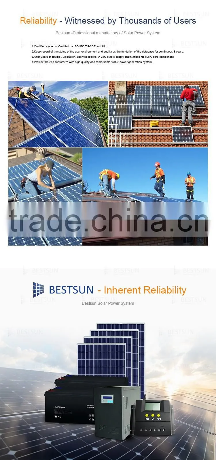 2KW rooftop install solar power system home solar back up system 2KW pv panel 2KW energy