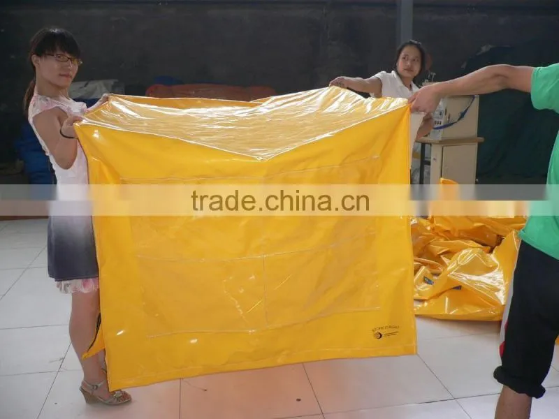 uv resistant waterproof polyester pvc plastic pallet cover manufacturers