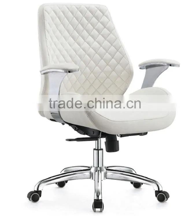 White racing style office leather chair GZH-CK0036