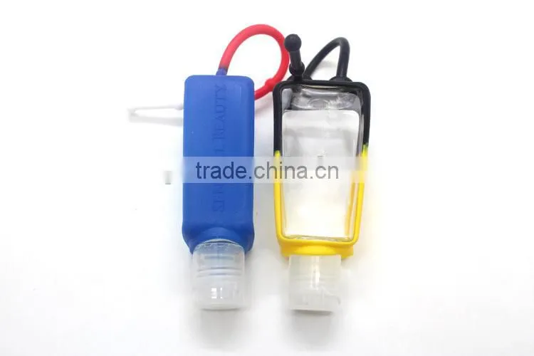 30ml empty hand sanitizer bottle and perfume bottle silicone holder