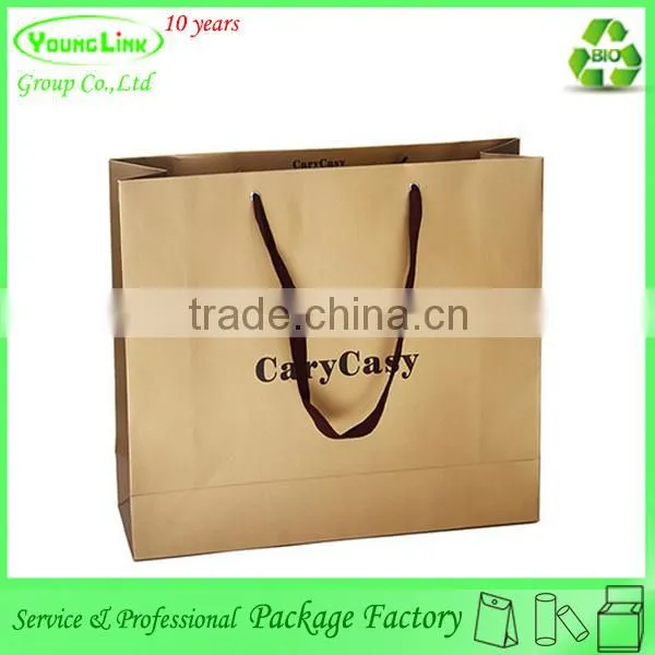 10 years factory cheap popular paper gift bag with handle