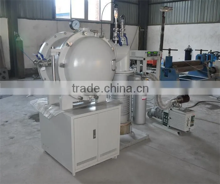 Intelligent control 1700C high temperature vacuum furnace with difussion pump