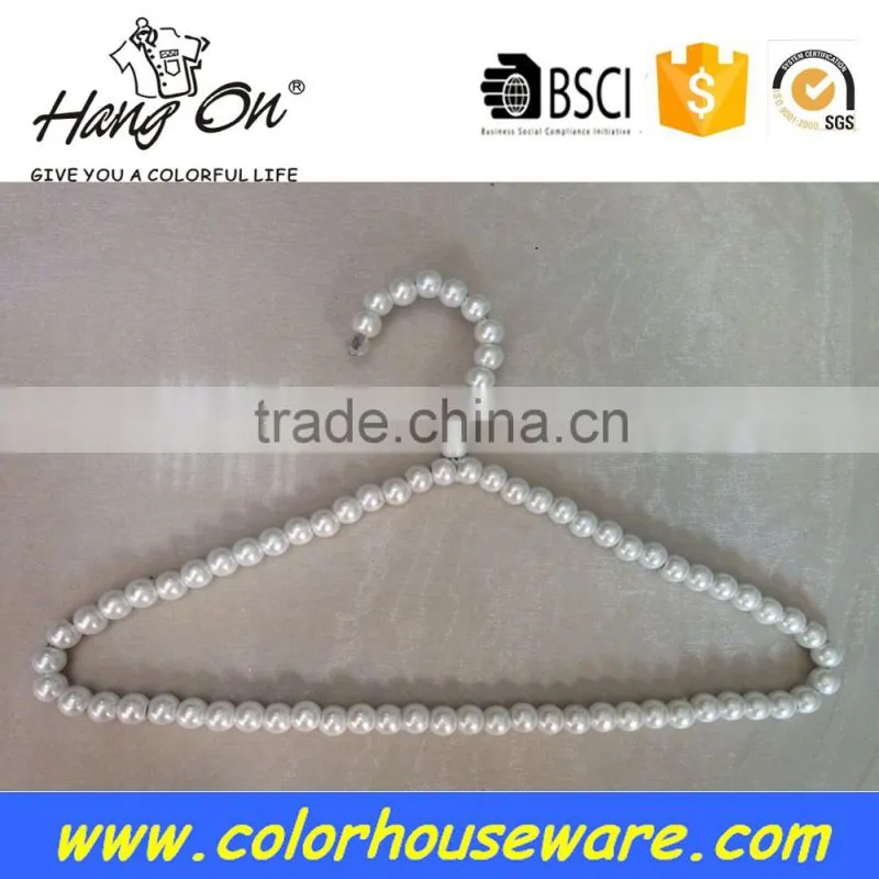adult pearl plastic hanger for clothes hanger